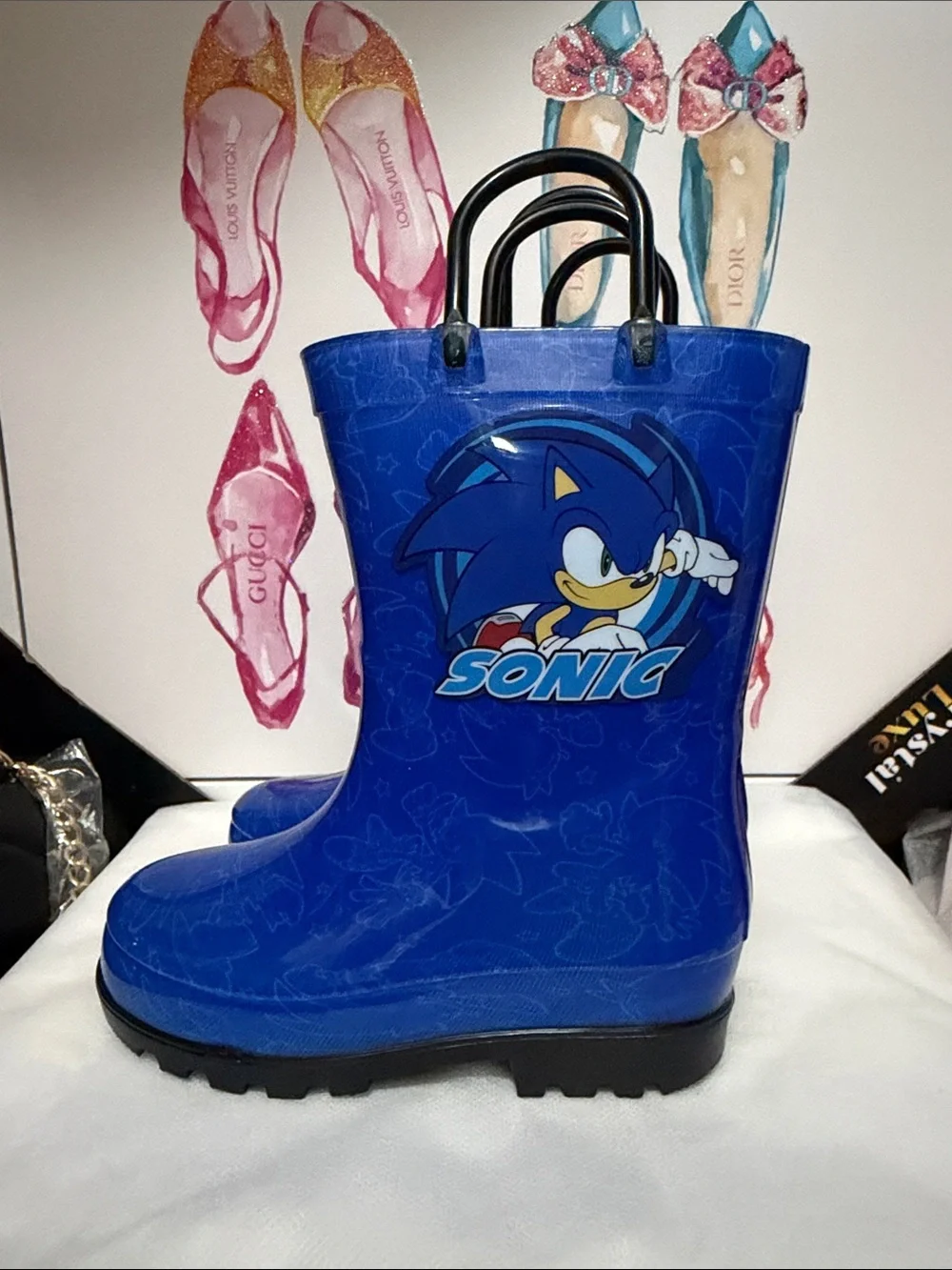 Kids Waterproof Rain Boots - Blue